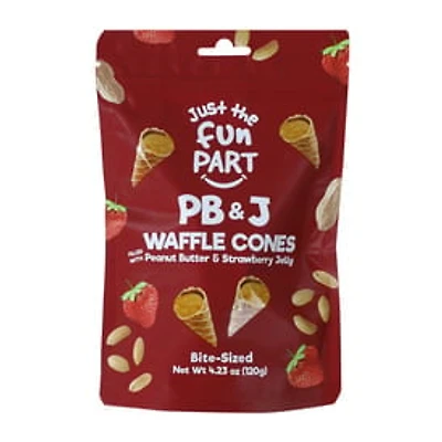 Just The Fun Part Bite-Sized PB & J Waffle Cones 4.23oz