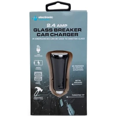 Glass Breaker Car Charger 2.4Amp