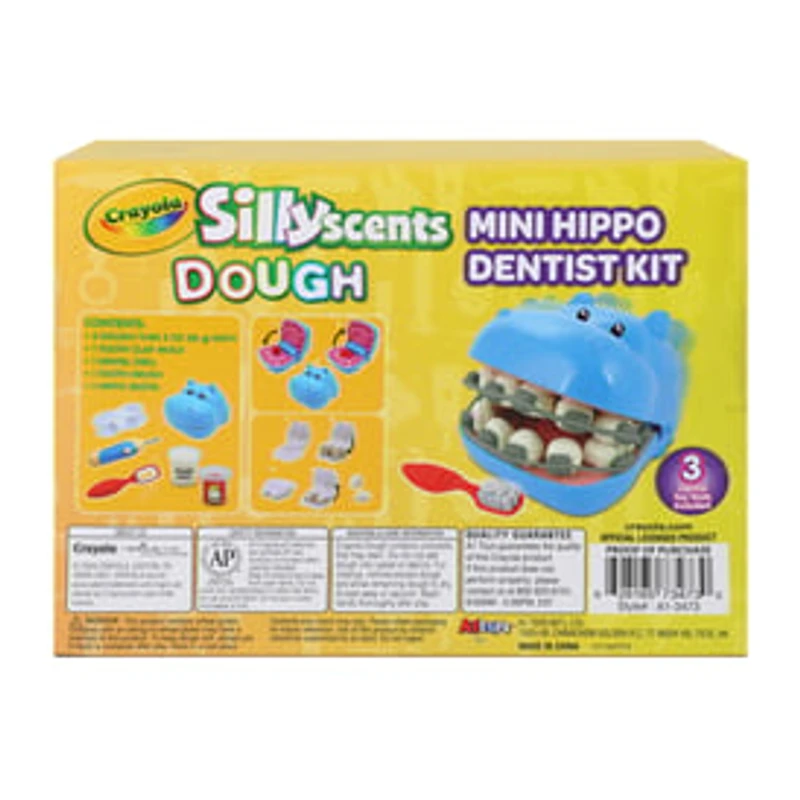 Crayola Silly Scents Dough Mini Hippo Dentist Kit Set