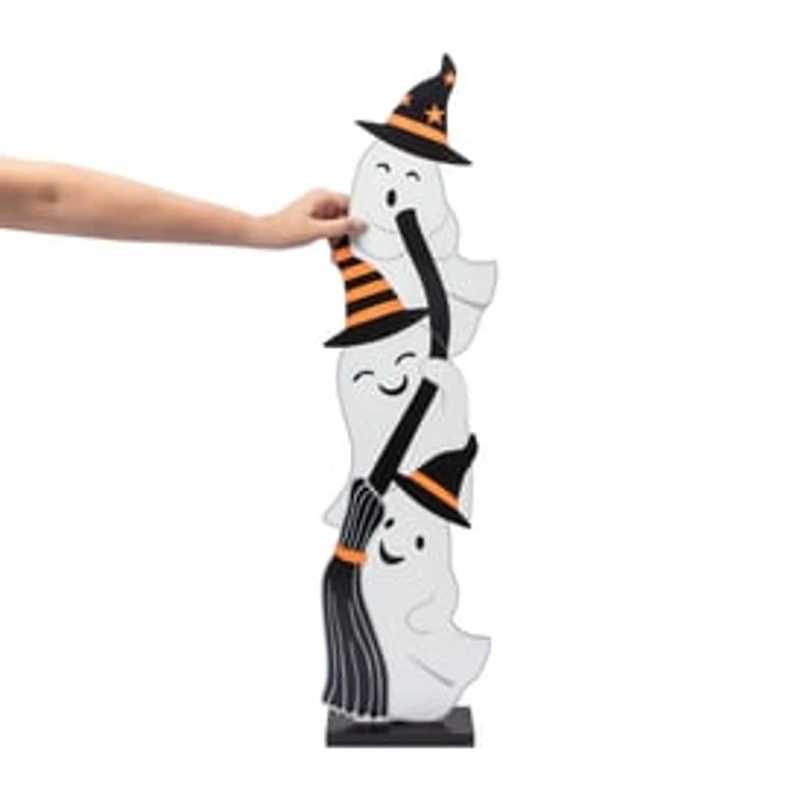 Halloween Wood Totem Décor