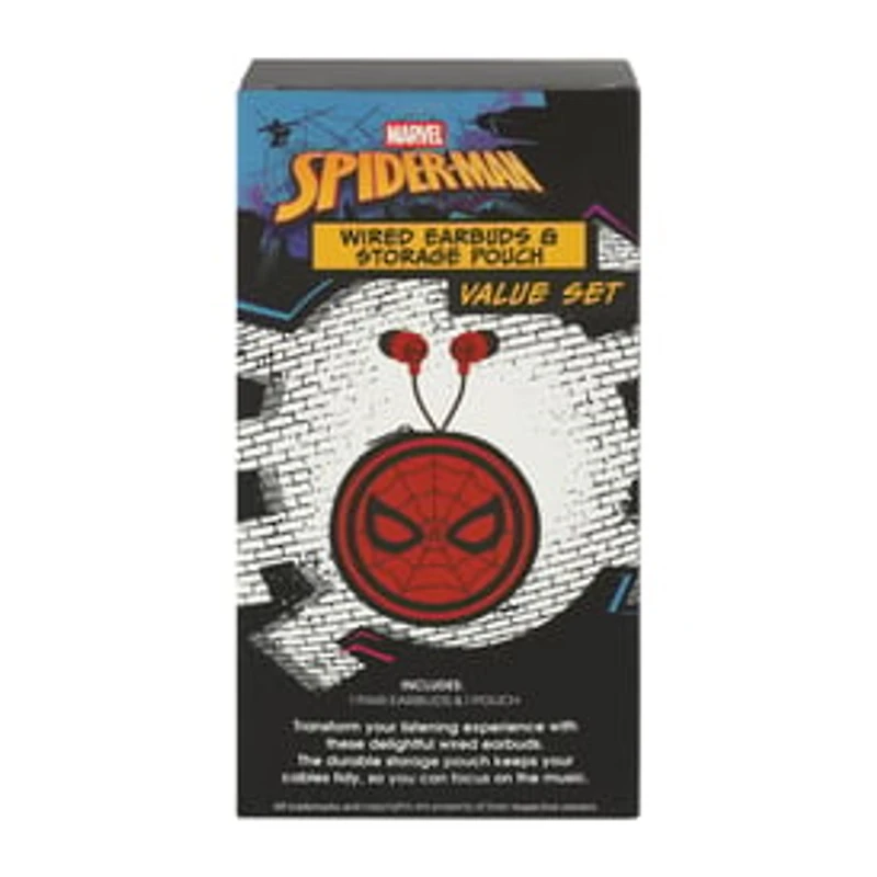 Licensed Wired Earbuds & Storage Pouch Value Set!