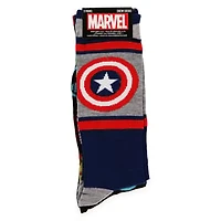 Young Men's Marvel Avengers Captain America Crew Socks, 2 Pairs