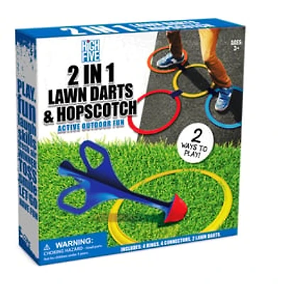 Lawn Darts & Hopscotch 2-in-1 Game Set