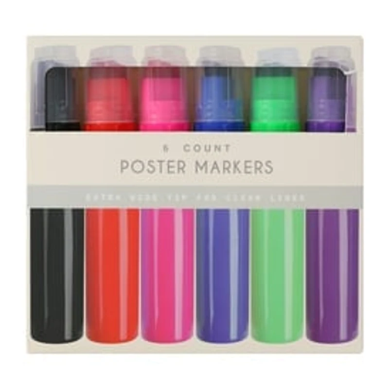 Poster Markers 6-Pack