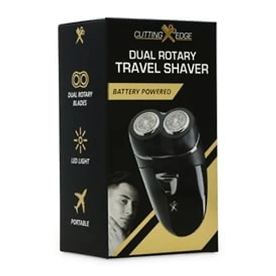 Cutting Edge Dual Rotary Shaver, Battery Powered