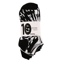 Ladies Low Cut Socks Tie Dye & Solids 10-Pack