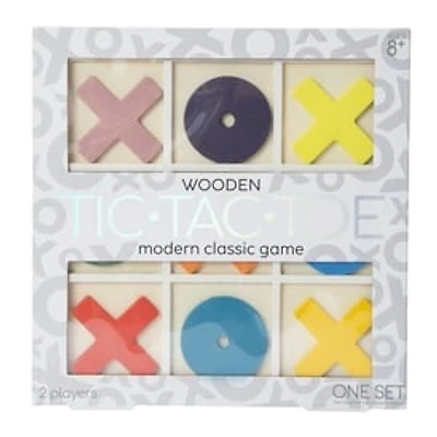 Wooden Tic-Tac-Toe Modern Classic Game