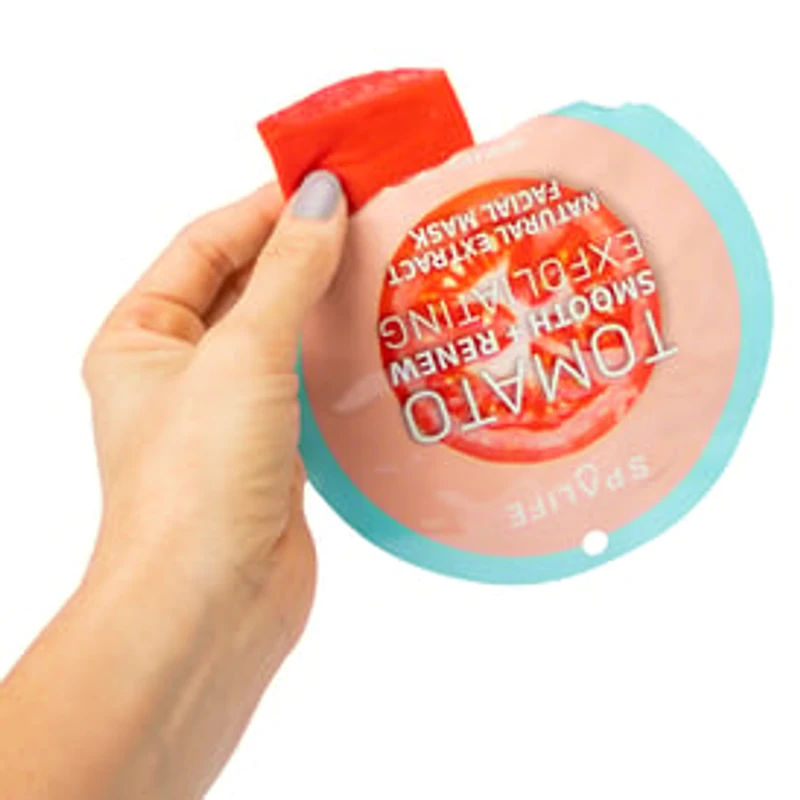 Spa Life™ Tomato Smooth & Renew Exfoliating Sheet Mask