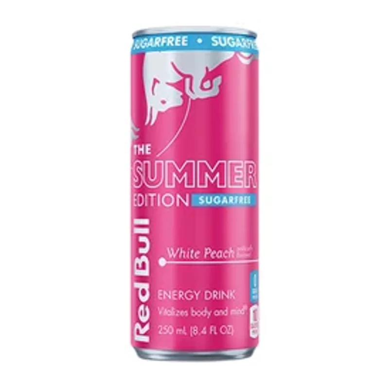 Red Bull Summer Edition White Peach Energy Drink 8.4oz