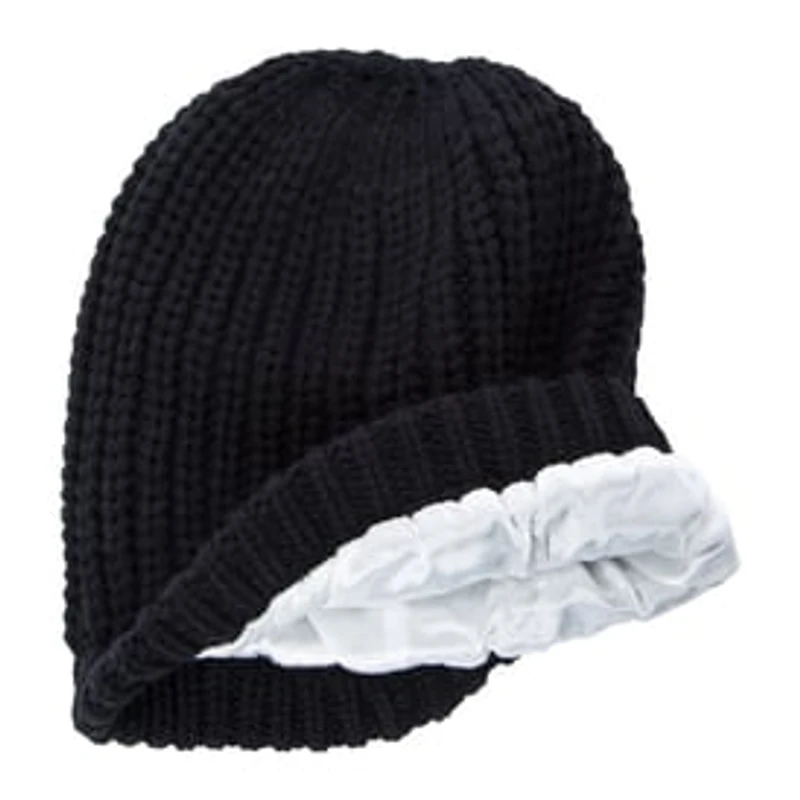 Satin-Lined Beanie Hat