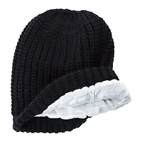 Satin-Lined Beanie Hat
