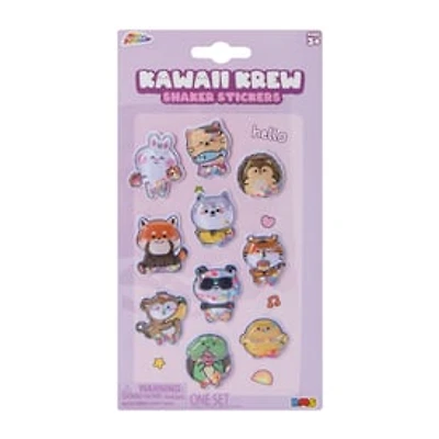 Kawaii Krew Pink Shakers Stickers Set