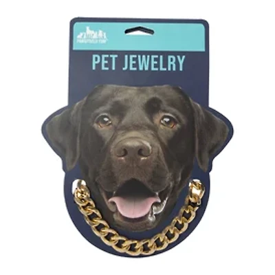 Gold Chain Pet Jewelry - Medium