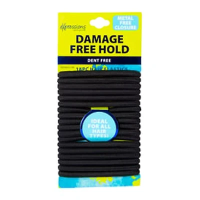 Black Ponytail Holders 18-Pack