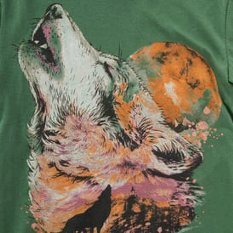 Wolf & Full Moon Graphic Tee