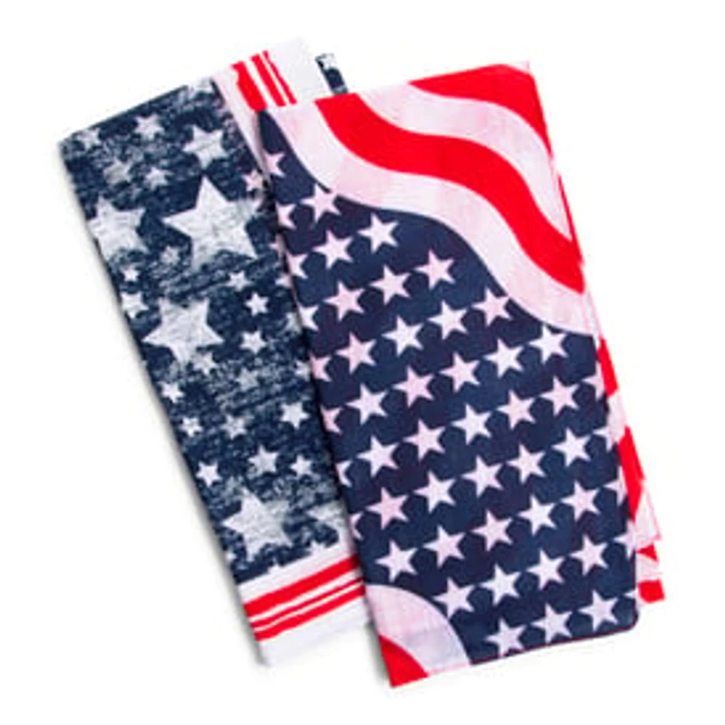 American Flag Bandana 21in x
