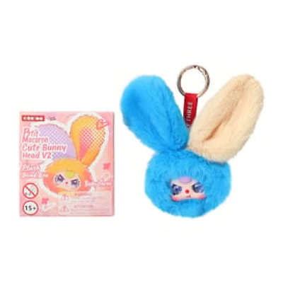Baby Three Petit Macaron Cute Bunny Head V2 Plush Blind Box (Styles May Vary)