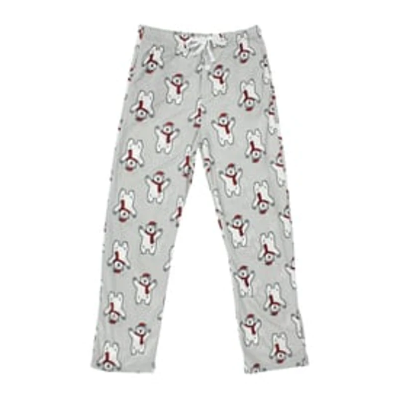 Young Men's Plush Lounge Pants - Polar Bear Print