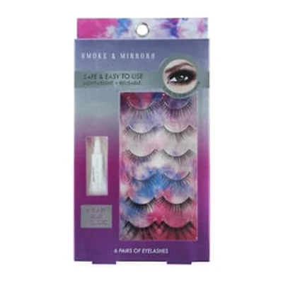 Smoke & Mirrors 6-Pairs False Eyelashes & Glue Set