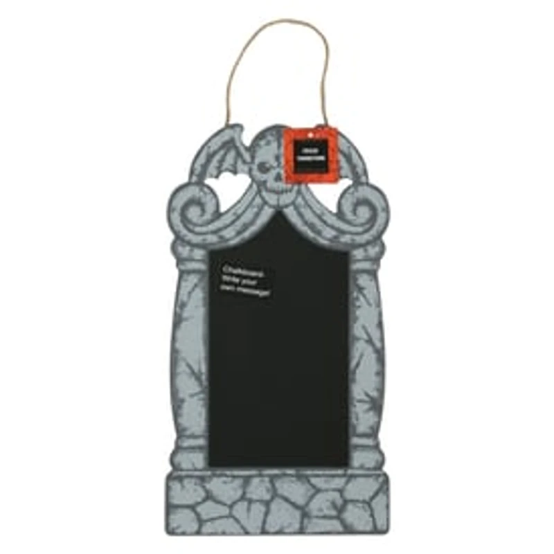 Chalkboard Tombstone Halloween Decor 7.7in x 14in