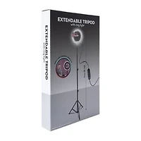 Extendable Tripod With Ring Light Set
