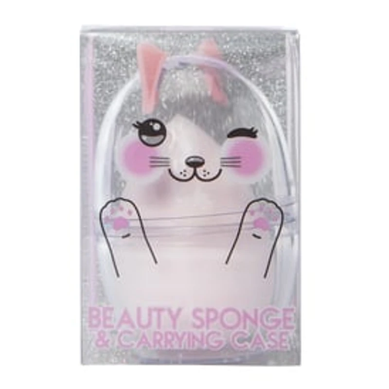 Beauty Sponge & Carrying Case - Kitten
