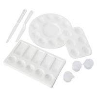 Artist Palettes, Paint Knives & Jars 8-Piece Set