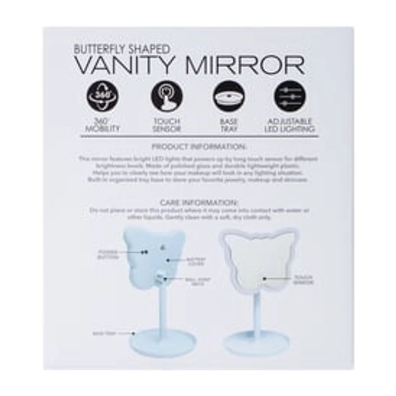 Butterfly Shaped Vanity Mirror