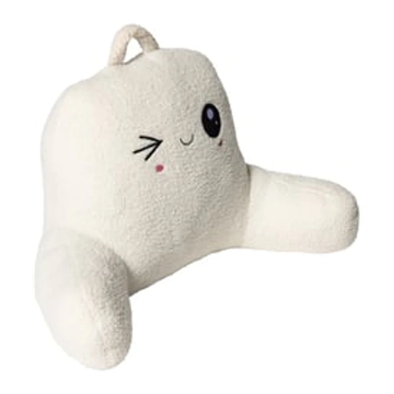 Winky Face Bed Rest Pillow 33in x 17in