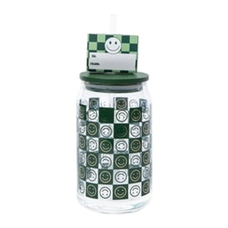 Glass Sipper Tumbler With Bamboo Lid 20oz