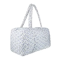 Quilted Floral Duffle Bag