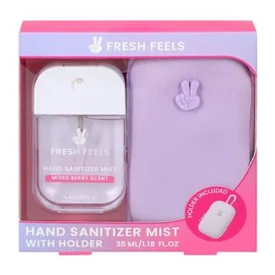 Fresh Feels Mixed Berry Scent Hand Sanitizer Mist With Holder Set 1.18oz