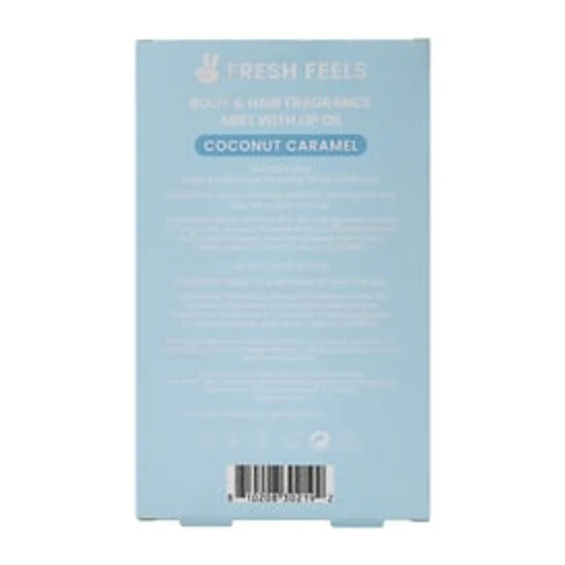 Fresh Feels Coconut Caramel Body & Hair Fragrance Mist With Lip Oil