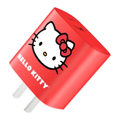 Hello Kitty® Dual Port Wall Charger, USB-A + USB-C