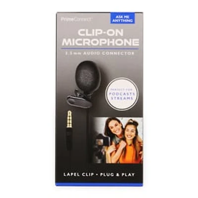 Clip-On Microphone 3.5Mm Audio Connector