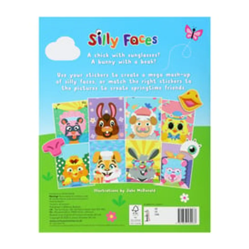 Silly Faces Spring Sticker Book