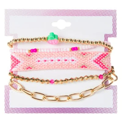 Bracelet Set 5-Piece - Strawberry