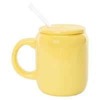 Printed Ceramic Sipper Mug With Lid