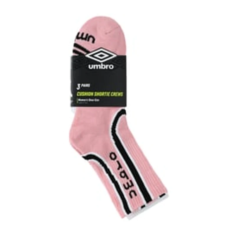 Juniors Umbro Cushion Shortie Crews Socks 3-Pairs