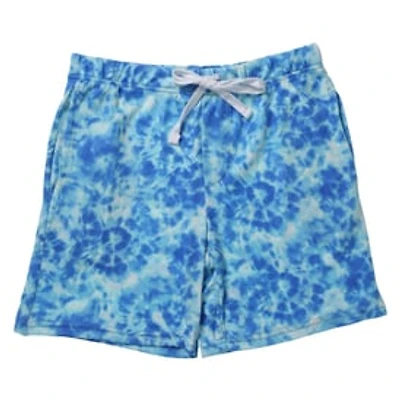 Young Mens Blue Tie Dye Shorts