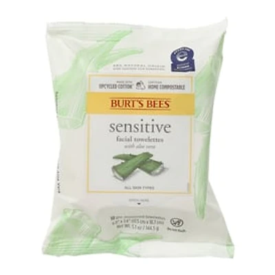 Burt’S Bees® Sensitive Facial Towelettes With Aloe Vera 30-Count