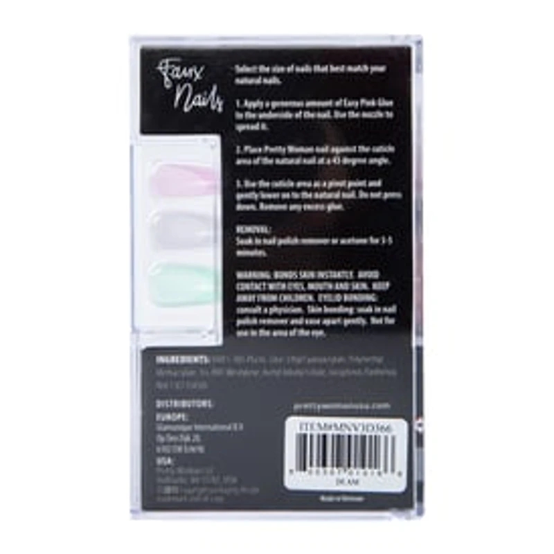 Pretty Woman Faux Nails With Nail Glue 24-Count