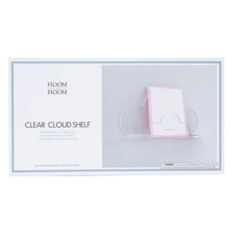 Clear Cloud Shelf 12in