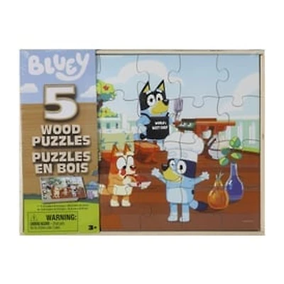 Bluey™ Wood Puzzles 5-Pack