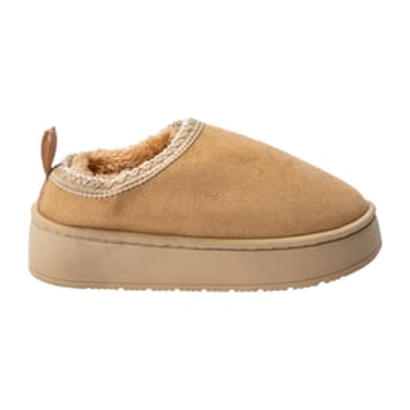 Suede Stitched Platform Shoes