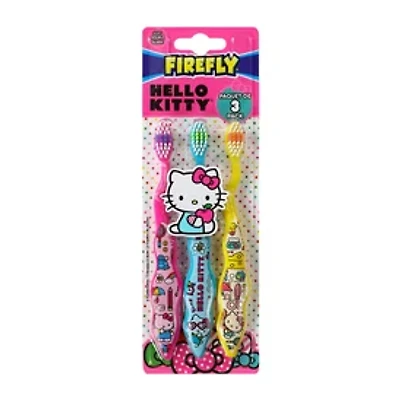Hello Kitty Kids Toothbrush Set 3-Pack
