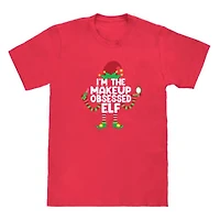 Makeup Obsessed Elf Christmas Graphic Tee