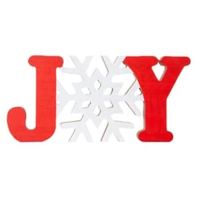 Holiday Tabletop Sign 9in x 4.3in - Joy