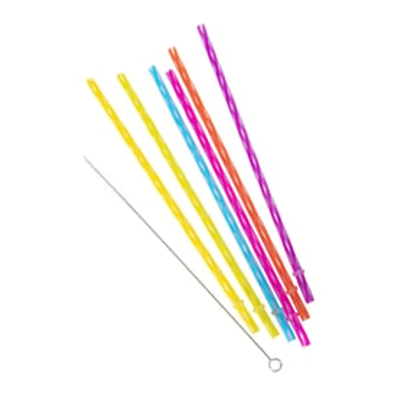 Patterned Straws 6-Count