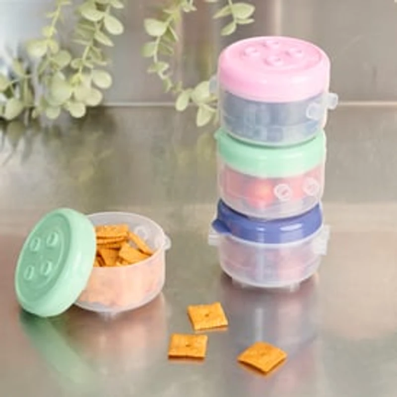 Stackable Food Storage Containers 3-Pack